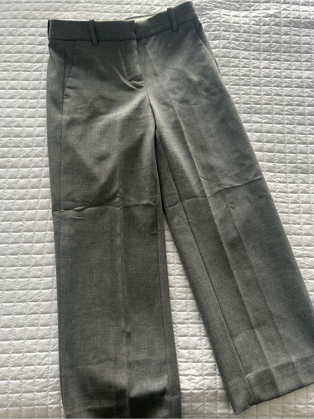 JCrew 365 Gray Crop Suit Pants